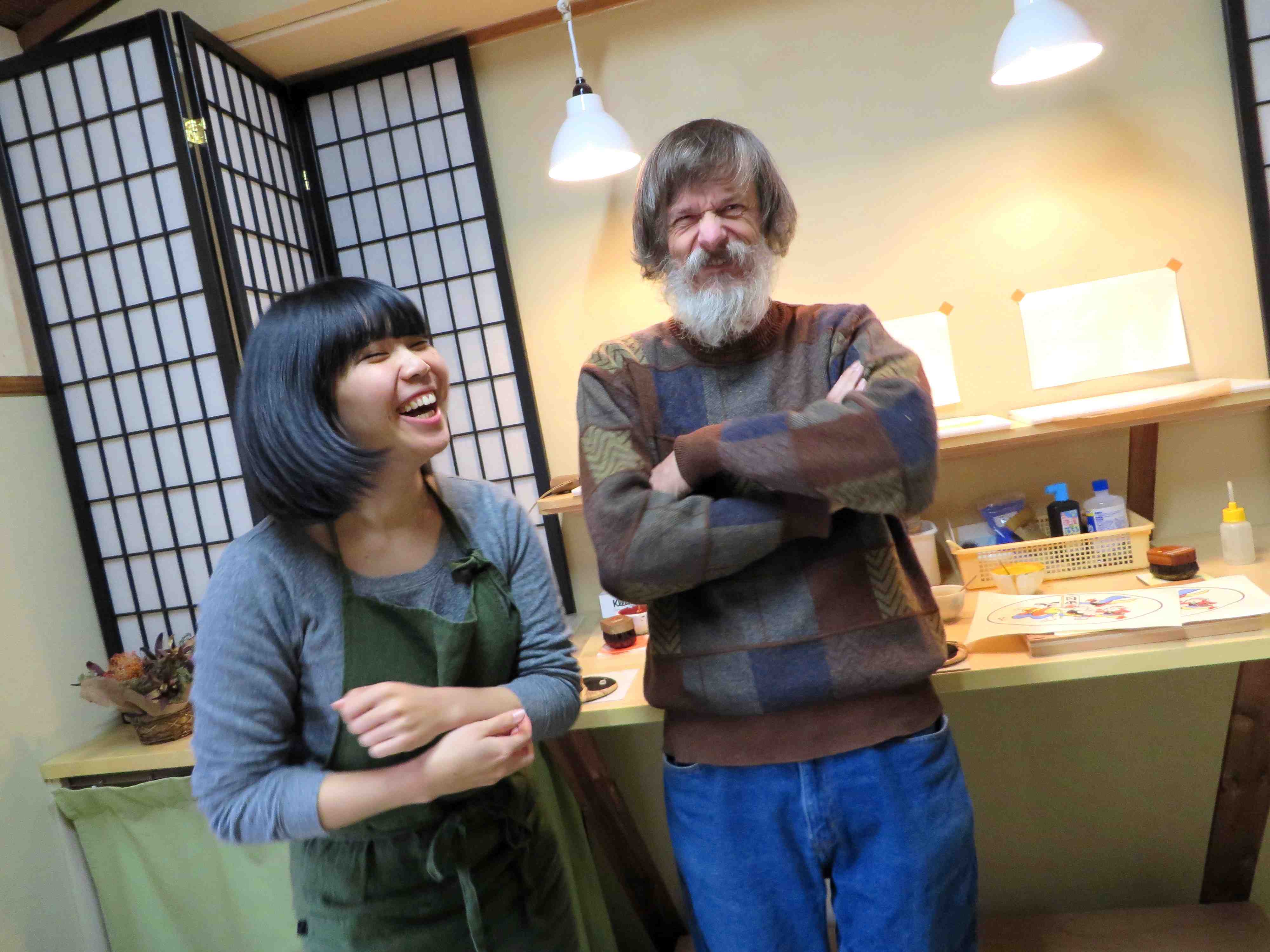 Printers Ayumi Miyashita and Dave Bull